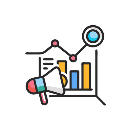 Marketing Research Analysis Iconのイラスト素材