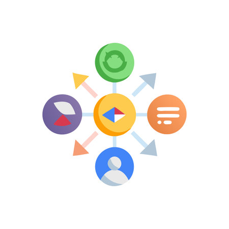 Innovative Icons for Stakeholder Analysis Toolsのイラスト素材