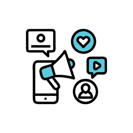 Comprehensive Social Media Marketing Icon Setのイラスト素材