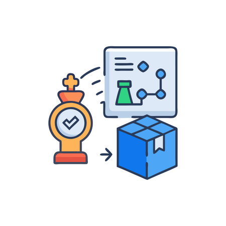 Product Strategy Icon for Business Growthのイラスト素材