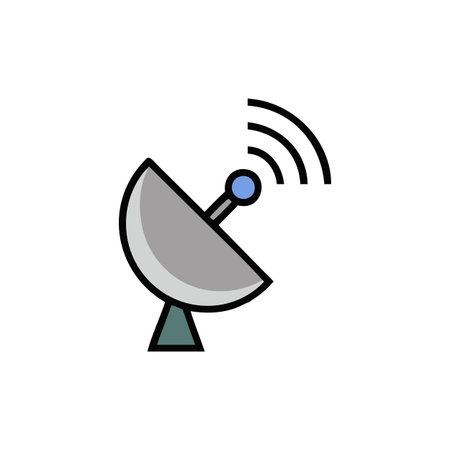 Wireless Antenna Icon for Signalsのイラスト素材