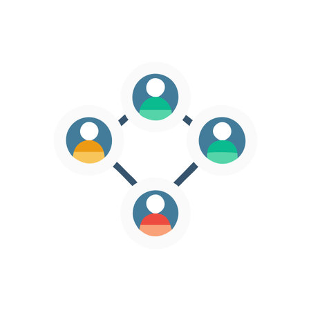 Connecting People Icon for Social Interactions