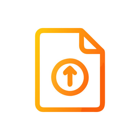 File Upload Icon for Data Transferのイラスト素材