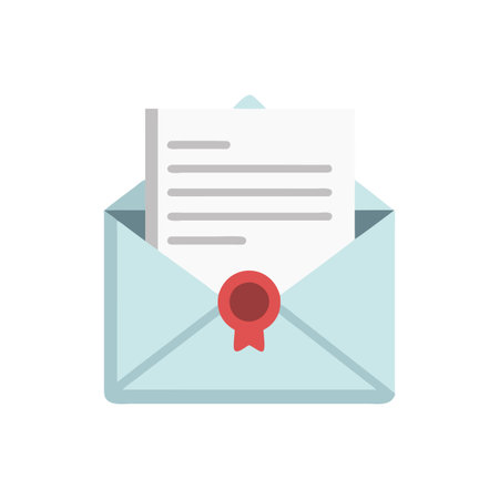 Icon Representing Sealed Lettersのイラスト素材