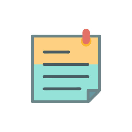 Icon Representing Reminder Notesのイラスト素材