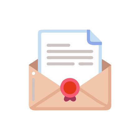 Icon for Sealed Paper Lettersのイラスト素材