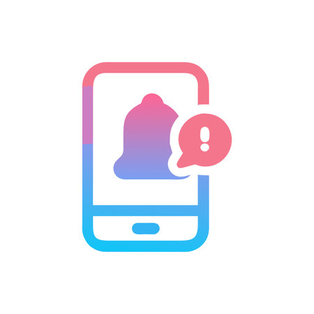 Push Notification Icon for Alertsのイラスト素材