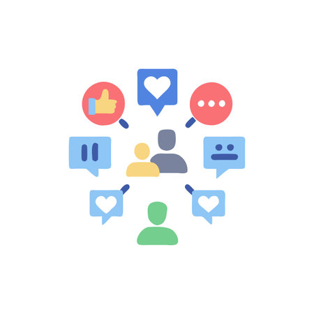Sleek Social Communication Icon for Digital Platformsのイラスト素材