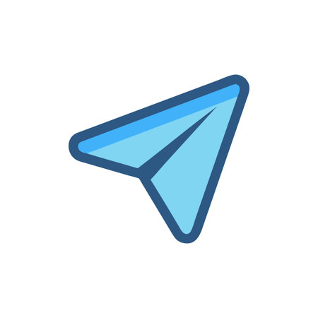 Effective Telegram Icon for Digital Communicationのイラスト素材