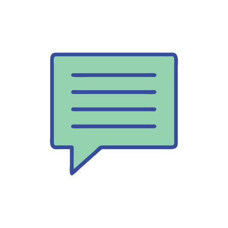 Creative Text Message Icon for Digital Communication