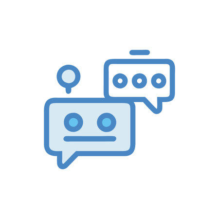 Chatbot Icon Representing Automated Servicesのイラスト素材