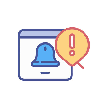 Alert Notification Icon for Messagesのイラスト素材