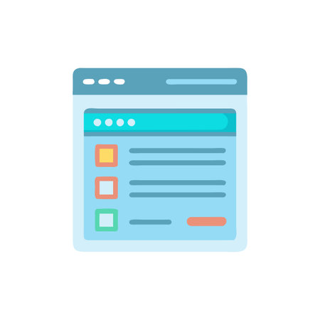 Online Form Icon for Data Entryのイラスト素材