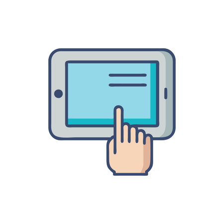 Touchscreen Device Icon for Modern Technologyのイラスト素材