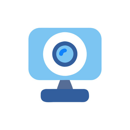 Webcam Icon for Video Communicationのイラスト素材