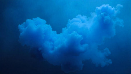 Blue cloud abstract with dark gradient background wallpaper designの写真素材