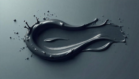 Abstract texture background of gray paint swirl on surfaceの写真素材