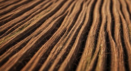 Abstract Parallel Textured Lines with Brown Hues and Depth