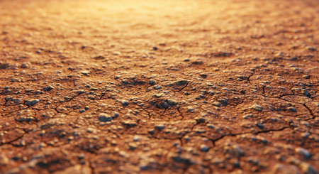 Dry arid soil texture background with cracked ground