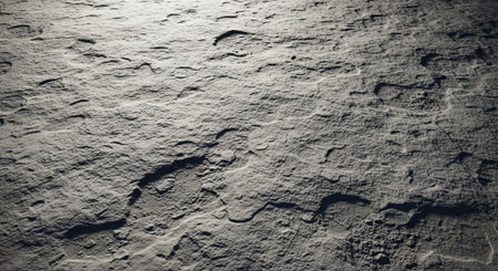 Abstract surface texture showing ridges and crater-like indentationsの写真素材