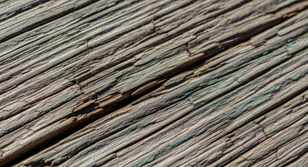Weathered wooden planks showing texture and signs of aging