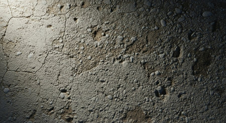 Cracked Concrete Wall Surface with Shadow Texture Background