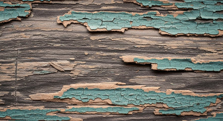 Weathered wood background with peeling paint for rustic design