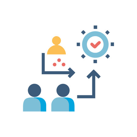 Teamwork leads to success achievement through project managementのイラスト素材