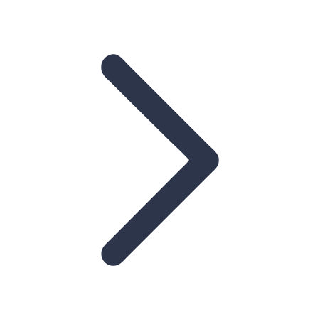Minimalist Right Arrow on White Background Stock Illustration