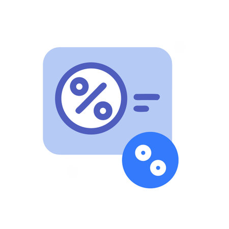 Promotional discount marketing strategy representation in simple graphic designのイラスト素材