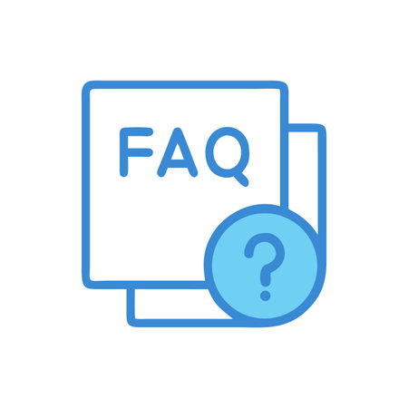 FAQ concept icon in simple flat style designのイラスト素材
