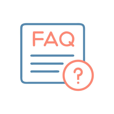 Frequently Asked Questions Illustration on White Background for Web Useのイラスト素材