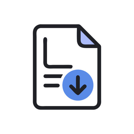 File download icon on White Background for design purposesのイラスト素材