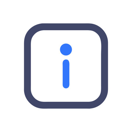 Information mark icon in a square with rounded cornersのイラスト素材