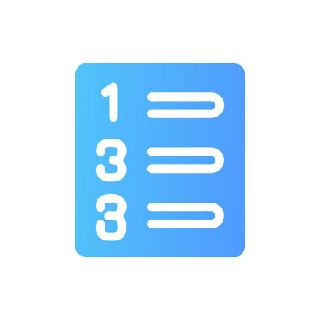 Checklist with numbers one and two and task outlines