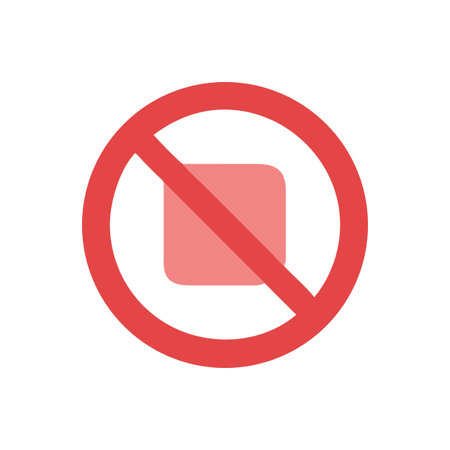 Prohibited stop symbol illustration on a contrasting backgroundのイラスト素材