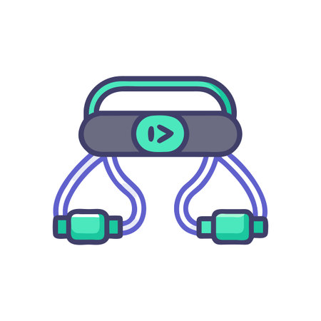 Dynamic Weighted Resistance Agility Band Iconのイラスト素材