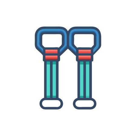 Versatile Strength Training Band Icon Designのイラスト素材