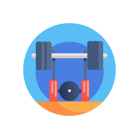 Versatile Olympic Lifting Technique Plates Iconのイラスト素材