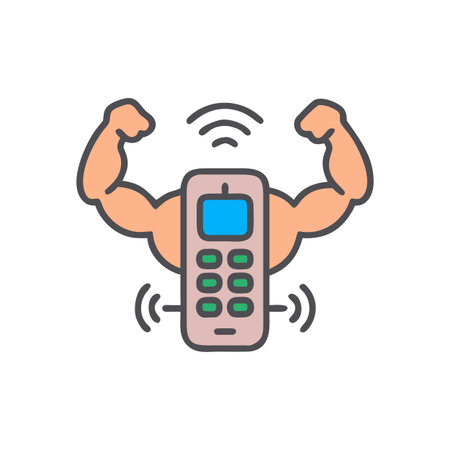Dynamic Smart Muscle Stimulator Iconのイラスト素材