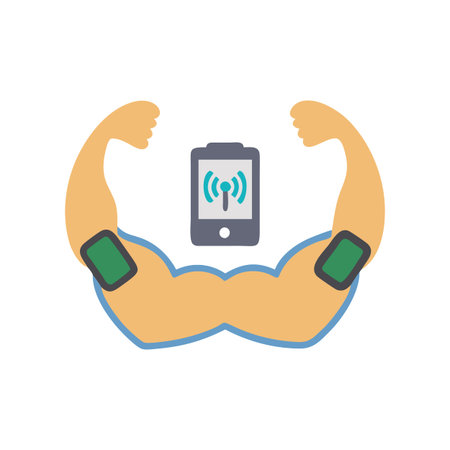 Smart Muscle Stimulator Iconのイラスト素材