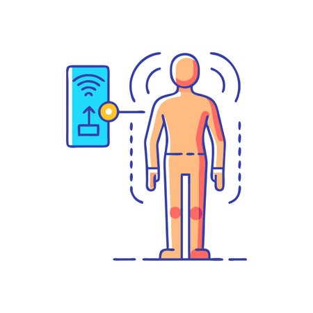 Effective Posture Sensor for Health and Fitnessのイラスト素材