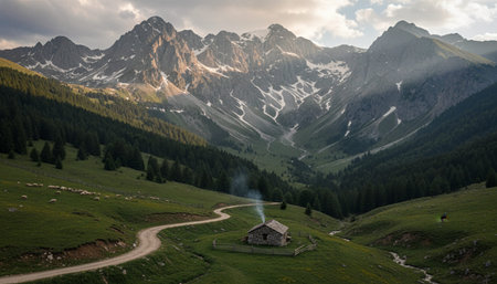 Natural Landscape Photography for Background Useの写真素材