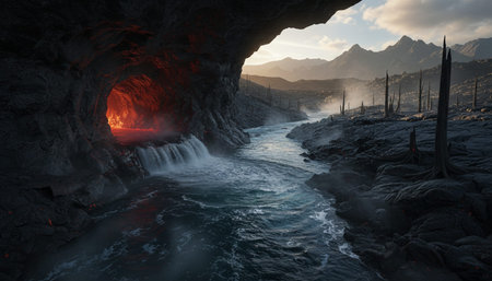 Natural Landscape Photography for Background Useの写真素材