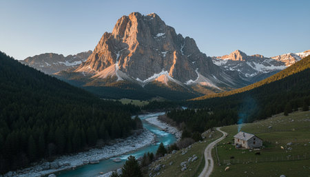 Natural Landscape Photography for Background Useの写真素材