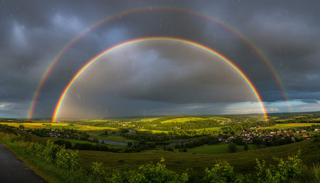 Natural Landscape Photography for Background Useの写真素材