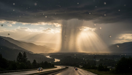 Natural Landscape Photography for Background Useの写真素材