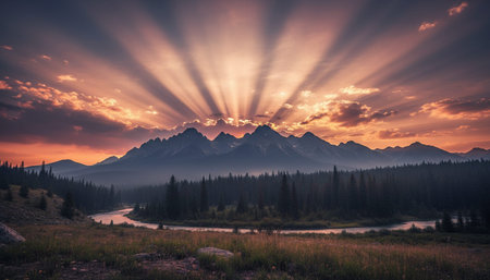 Natural Landscape Photography for Background Useの写真素材