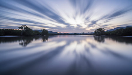 Natural Landscape Photography for Background Useの写真素材