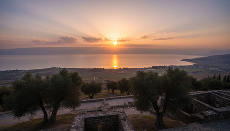 Natural Landscape Photography for Background Useの写真素材